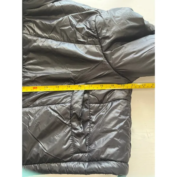 ANWND Cropped‎ Puffer Jacket Full Zip Quilted Lightweight Black Size S - Image 7