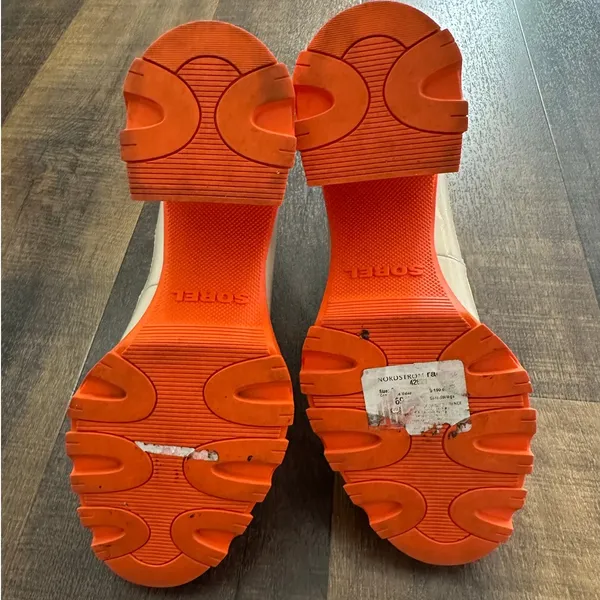 Sorel Women's Brex Orange Heel Lug Sole Chelsea Boots Size 9 - Image 8