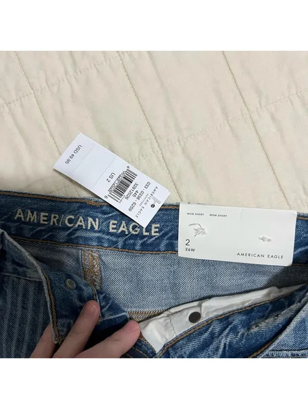 New American Eagle Striped Shorts - Image 3