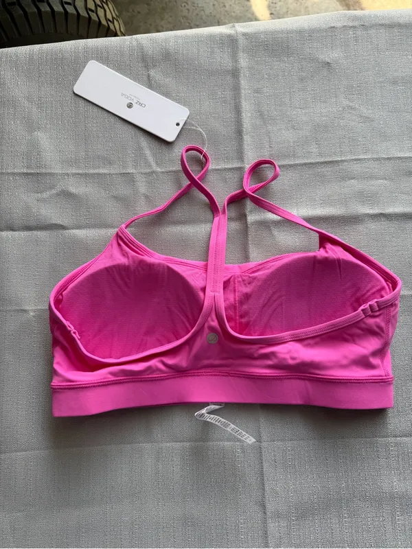 CRZ Yoga NEW Women's Bright Pink Yoga Bra Size Medium #260226 - Image 5