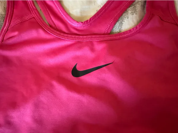 Nike Pink Dri-Fit Sports Racerback Bra Large - Image 2