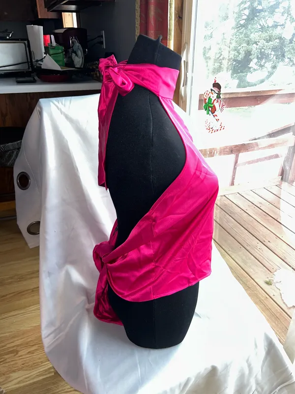 Sincerely Jules Hot Pink Halter - Image 2