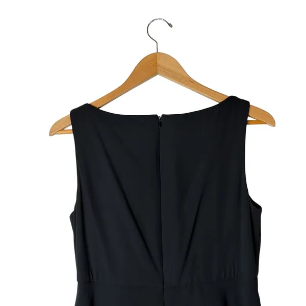 Patra Tiered Ruffle Dress Women 8 Black Rhinestone Brooch Maxi Cocktail Party - Image 5