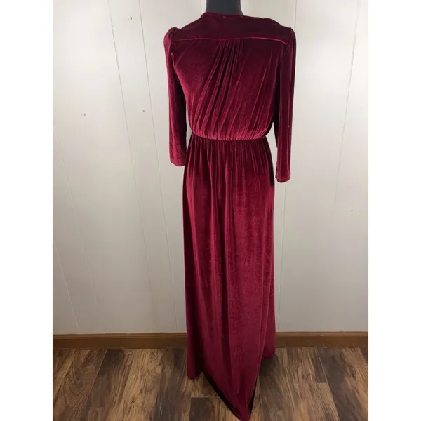 baltic born‎ sofia velvet maxi dress mulberry m - Image 2
