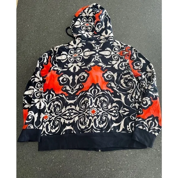 Women's Onque Casuals Hoodie M Red Blue size M - Image 2