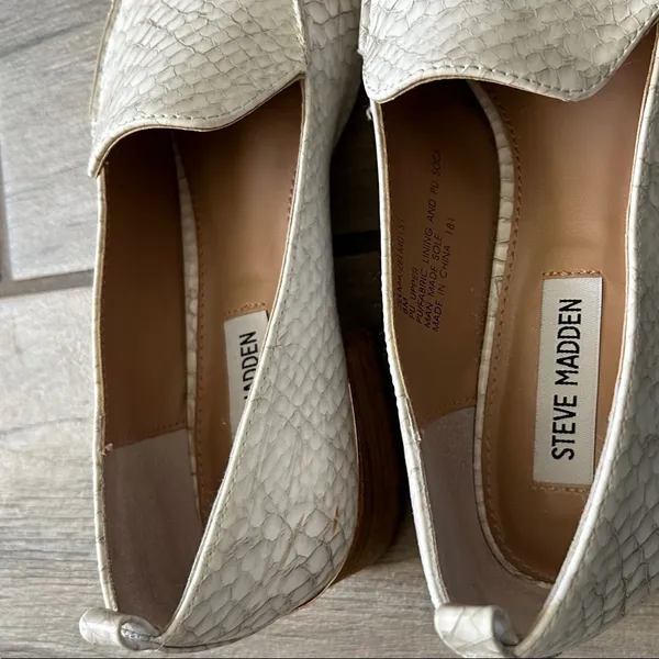 Steve Madden Textured Cream Flats - Image 2