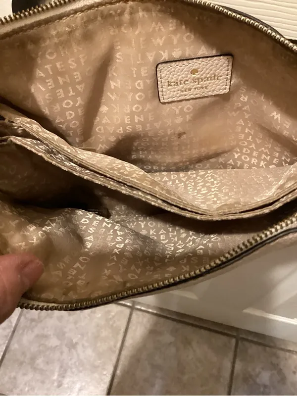 kate spade Pebbled Leather Crossbody in Pale Blush - Image 5