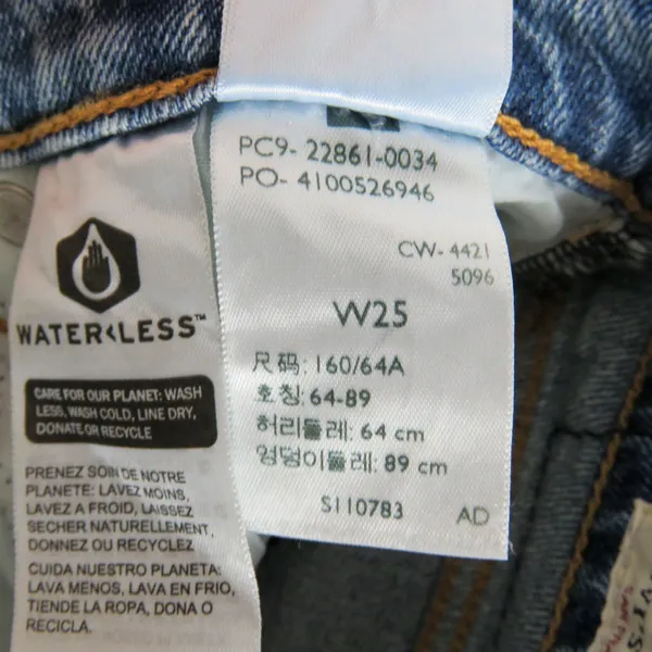 Levi's Wedgie High Rise Straight Leg Jeans Dark Wash Size 25 NWT - Image 8