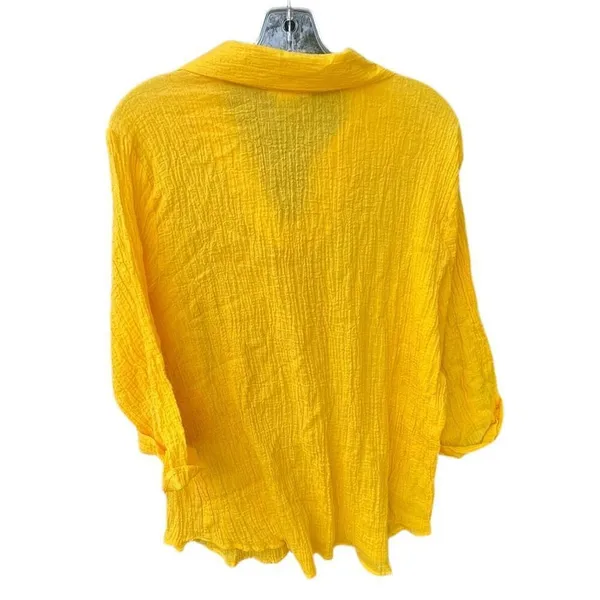 Vintage “C Cats” size L gauze crinkly top. - Image 3