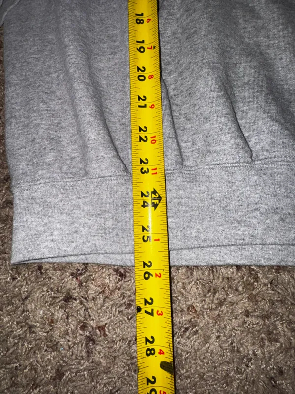 Pismo Beach 'Living Salty' Graphic Hoodie - Gray with Yellow & Blue size Medium - Image 5