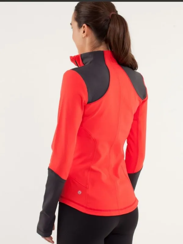 Lululemon Forme Jacket Love Red Size 6 Athletic Gym Lifting Sporty Scuba Define - Image 2