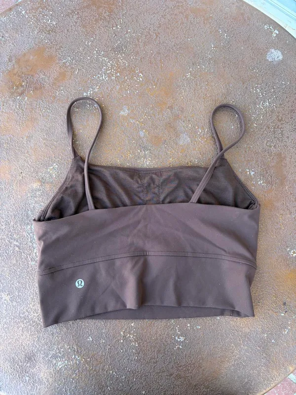 Lululemon Wunder Train brown Strappy Tank Top Size 6 #activewear #yoga - Image 3