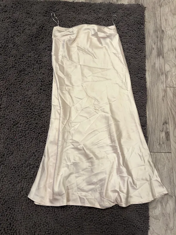 Cider Cream Satin Skirt Corset Top Set - Image 8