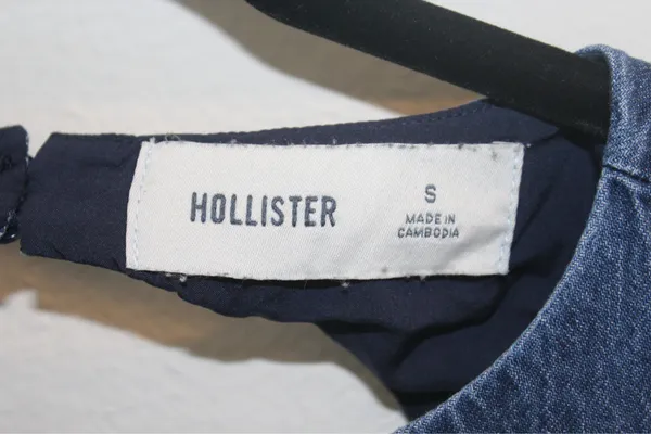 Hollister Denim Open Back Top - Image 4