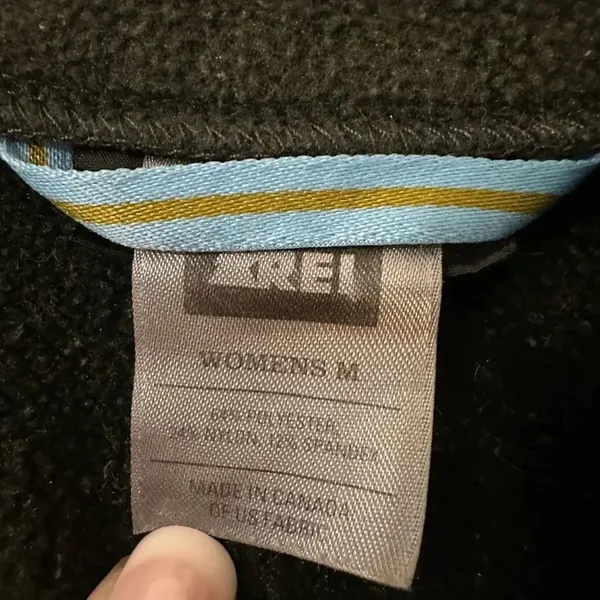 REI Quarter Zip Fleece Black Women’s Size Medium Active Sporty Hiking - Image 2