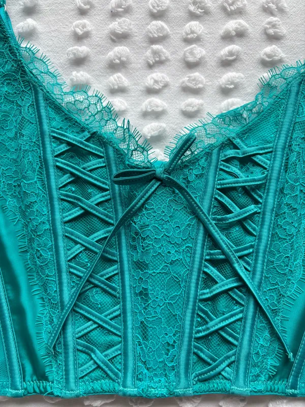 Victoria's Secret Lace Bustier Corset Top - Image 5