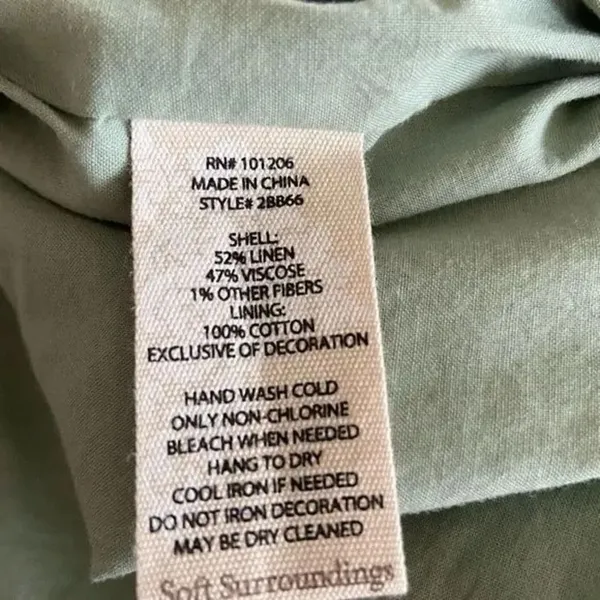 ✨Soft surroundings metallic striped linen blend elastic waist pants✨ - Image 8
