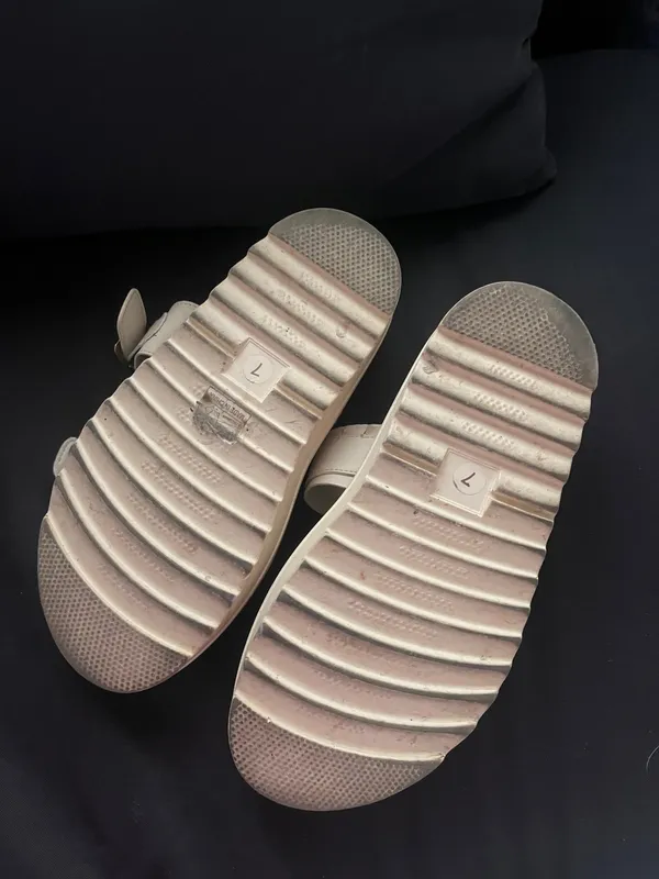 Ava & Ever White cream coastal summer buckle platform sandals city style boho - Image 9