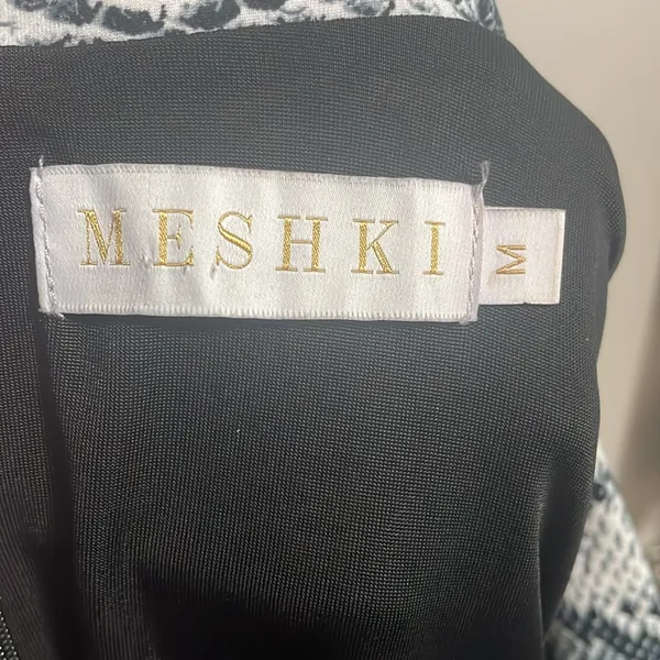 Meshki Gray Snakeskin Long Sleeve Thong Bodysuit Clubcore Going Out Y2K Glam - Image 6