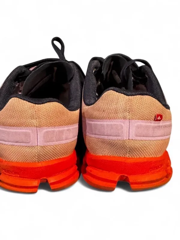 On Running Women's Gradient Pink and Orange Cloud Running Shoes - Image 3