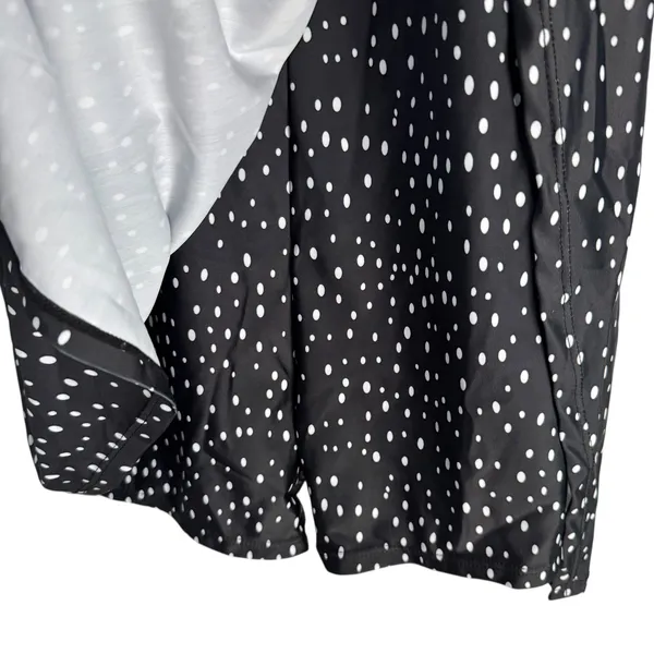 DACI Classic Fashion Collection Black White Polka Dot Square‎ Neck Mini Dress L - Image 4