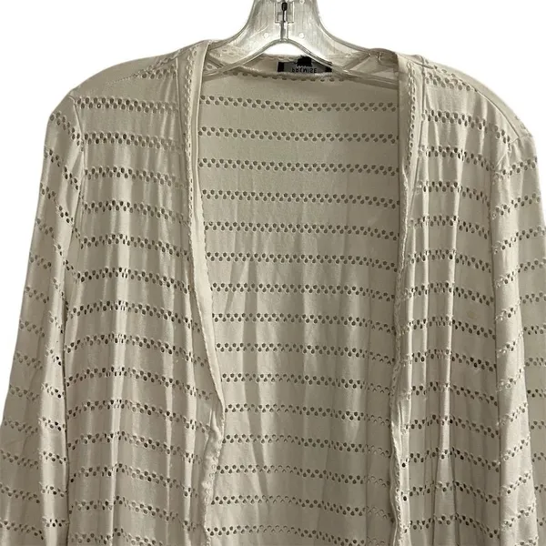 Premise Women's Ivory Open Knit Cardigan Sweater Size M‎ Lightweight - Image 2