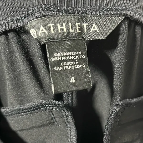 Athleta Nolita Slim Tapered Crop Black pant size 4 - Image 10