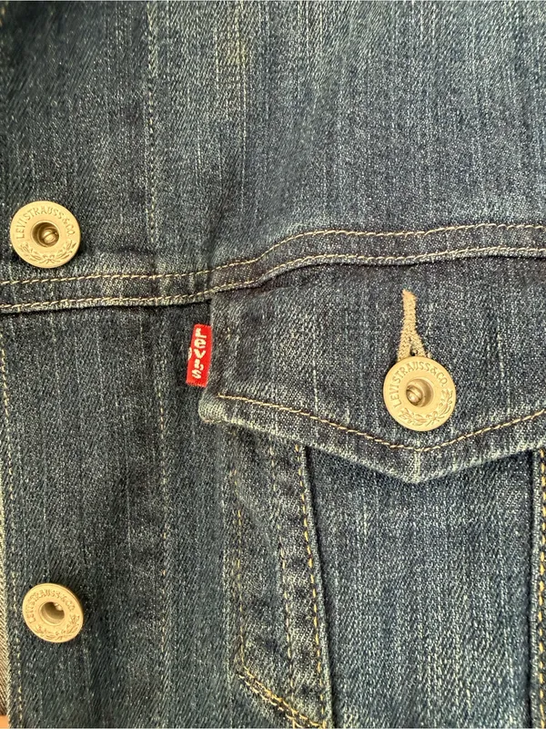 Levi's Dark Blue Denim Jacket - Image 3