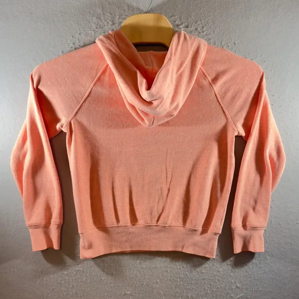 1345 | GAP Loungewear Embroidered Full Zip Hoodie Paradise‎ Peach Women S - Image 2