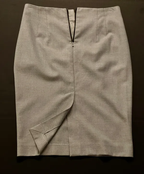 ZARA Pencil Skirt Grey Women’s Knee-Length M - Image 2