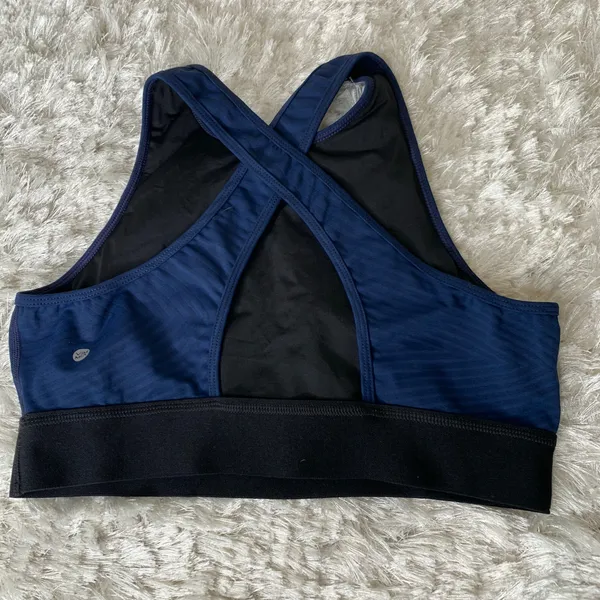 Vimmia X Energy Wave Crop Top Sz Large Blue Black - Image 8