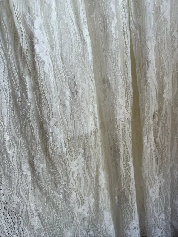 Lulus Sweetest Touch White Embroidered Lace Off-the-Shoulder Maxi Dress Size S - Image 4