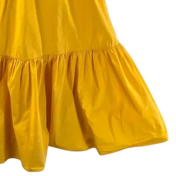 HM Midi Dress Yellow Marigold‎ Large - Image 5