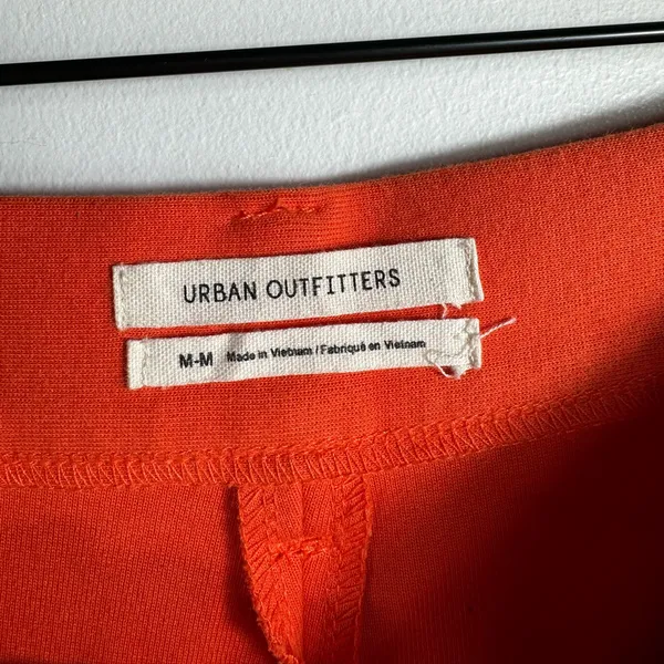 Urban Outfitters Orange Flare Pants‎ High Rise Retro Wide Leg Women’s M - Image 8