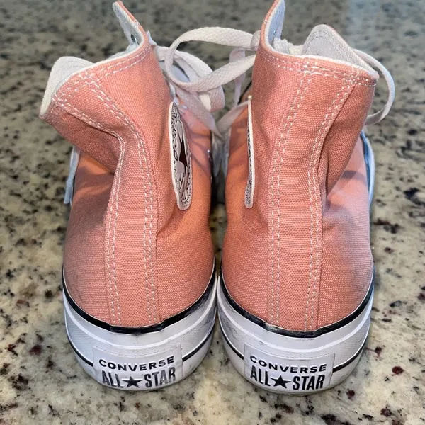 Converse Womens Chuck Taylor All Star Lift‎ Platform Sneakers Vintage Peach Sz 5 - Image 4