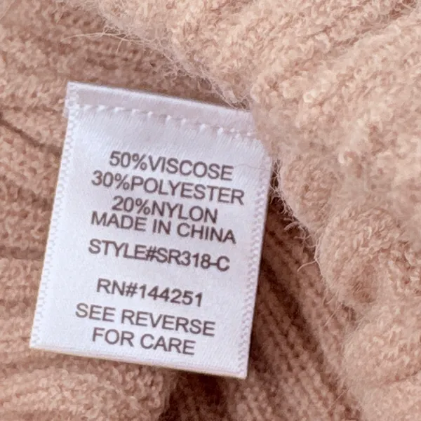 Sincerely Jules Ribbed Knit Pants Womens Large Pink Wide Leg Lounge Cozy NWT - Image 8