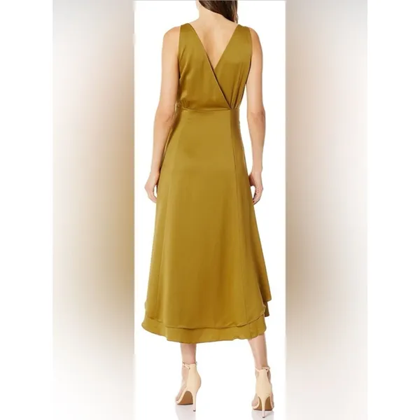 NWT French Connection Alessia Satin Wrap Dress 10 - Image 2