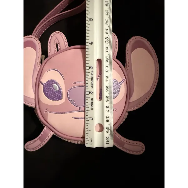 LOUNGEFLY NWT Disney Lilo &‎ Stitch Angel Soft Corduroy Hard Tag Wristlet/Coin - Image 6