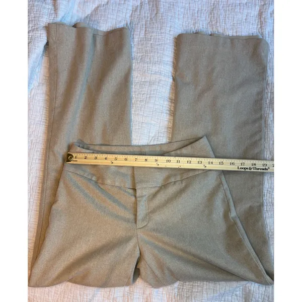 Banana Republic Harrison Tan Wool Blend Stretch Wide Leg Trousers Pants 4 362333 - Image 2