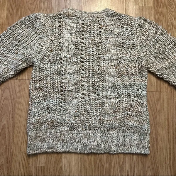 Matilda Jane Good Hart Wool‎ Blend Crochet Open Knit Sweater Women’s Size M Boho - Image 8