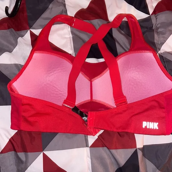 VS Pink Red high impact sports bra - Image 2