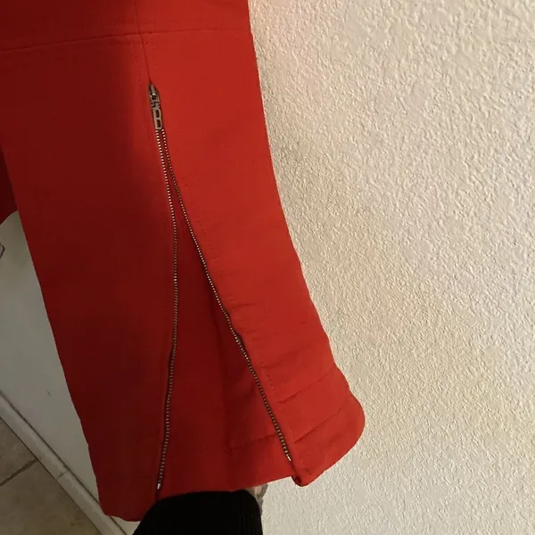 Vintage Bogner Ski Pants Wide Leg Stirrup‎ Red Wool Women's 6 READ - Image 5