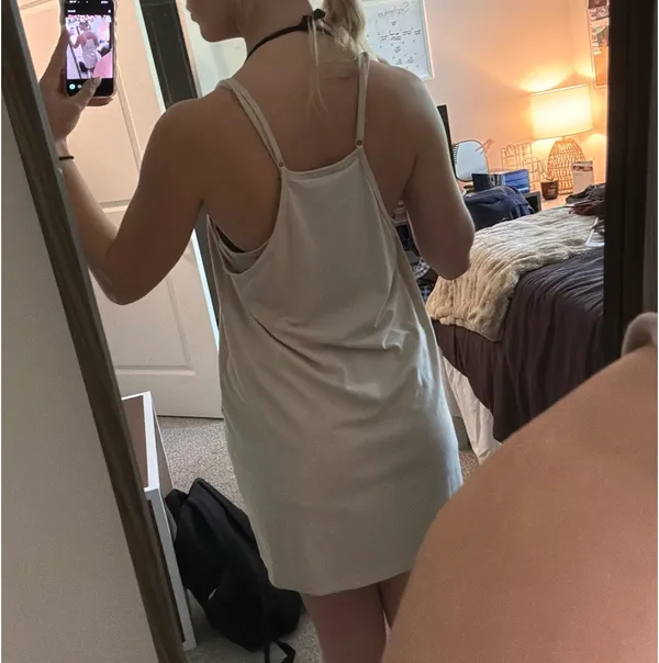 Tan pocket dress - Image 2