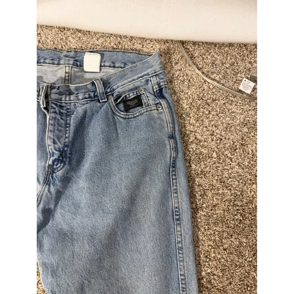 Harley Davidson Faded Glory Jeans Womens 10L Bootcut 100% Cotton Blue Denim - Image 5