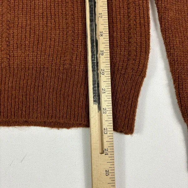 ASTR The Label Sweater Womens Medium Brown Acrylic Nylon Wool Crew Neck Pullover - Image 4