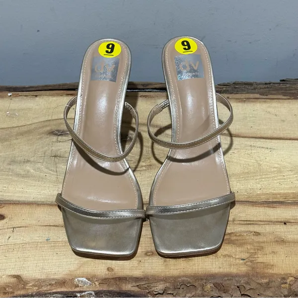 Dolce‎ Vita Light Gold Strappy Heel Sandals Sz 9 A55 - Image 5