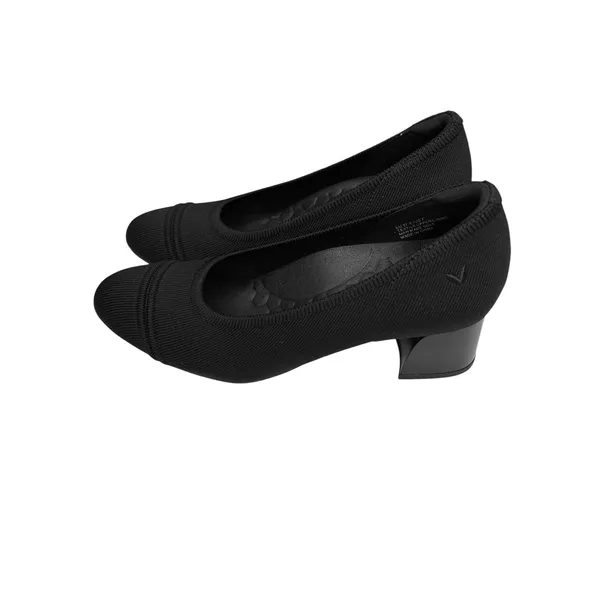 Vivaia womens Julie Arch Pro Almond Toe Block Heels Black 37.5 US 7 smart casual - Image 4