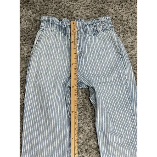 American Eagle Outfitters Women’s Mom Jeans Blue Indigo Stripe Size 10 Long - Image 15