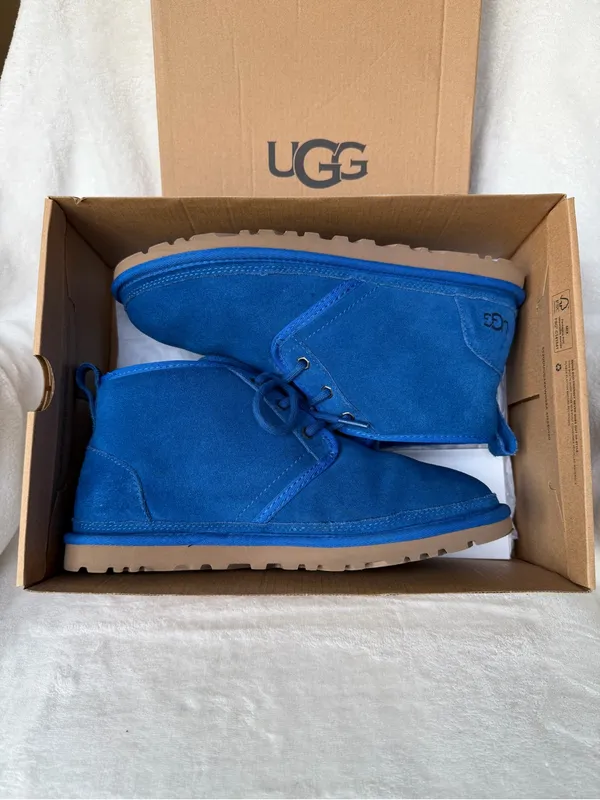UGG Neumel Women’s Short Suede Boots Cobalt Blue Size 9 - Image 7