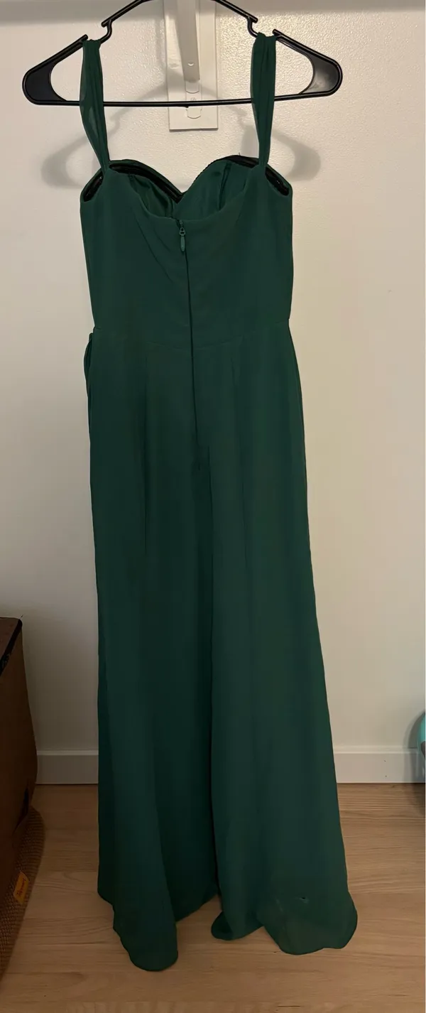 Azazie Jordyn Dark Green Bridesmaid Dress - Image 2